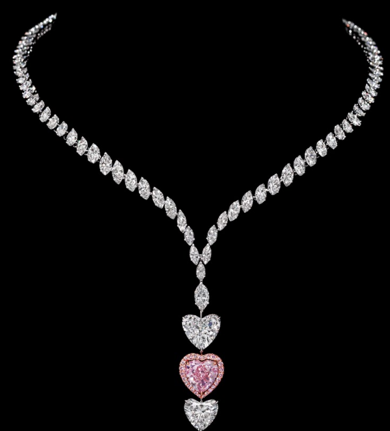 Heart Cascade Necklace